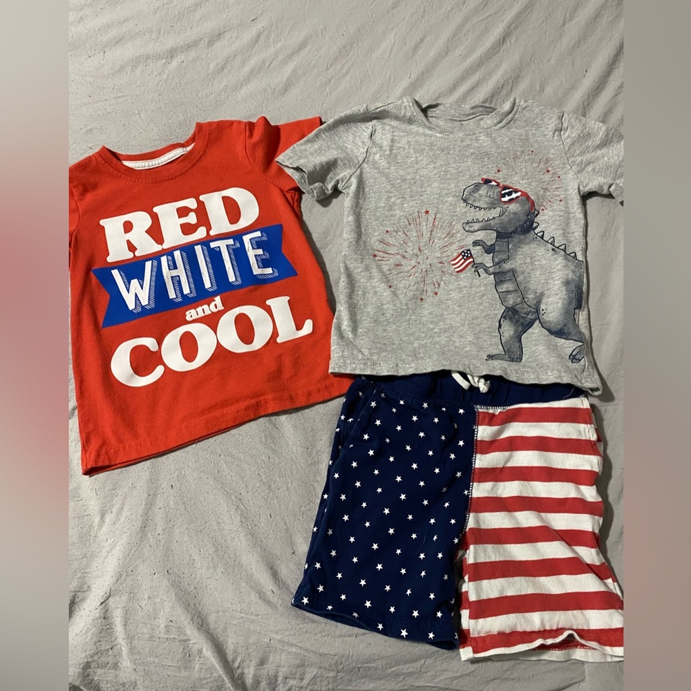 Boys Patriotic Toddler Lot 3T